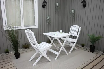 Gruppe for utemøbler Wilma & Visby - Hvit - Hagemøbler - Balkong - Balkongmøbler - Balkonggrupper