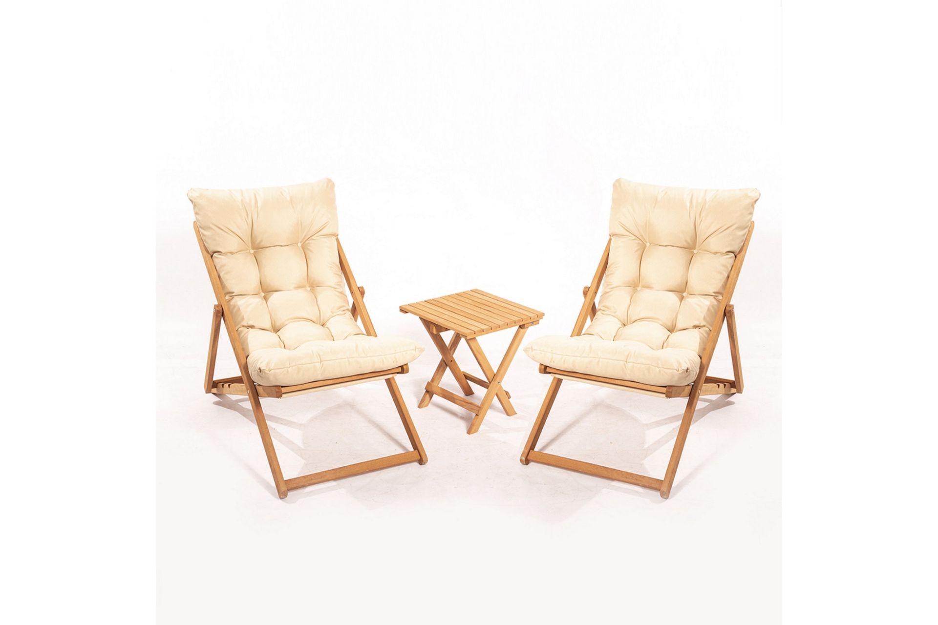 Nanni Cafésett - Beige - Hagemøbler - Balkong - Balkongmøbler - Balkonggrupper