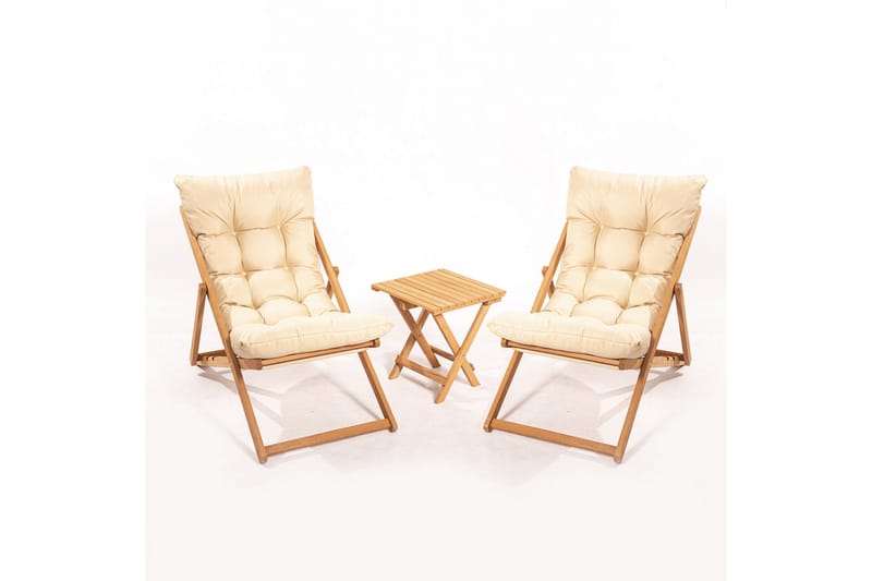 Nanni Cafésett - Beige - Hagemøbler - Balkong - Balkongmøbler - Balkonggrupper