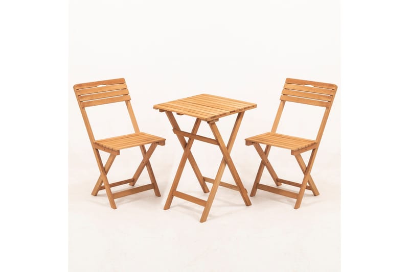 Natsume Cafésett - Valnøtt - Hagemøbler - Balkong - Balkongmøbler - Balkonggrupper