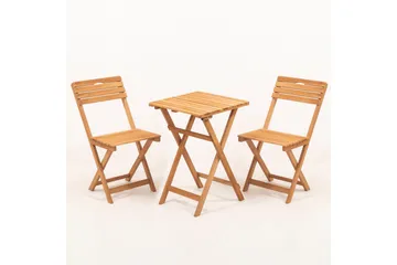 Natsume Cafésett - Valnøtt - Hagemøbler - Balkong - Balkongmøbler - Balkonggrupper