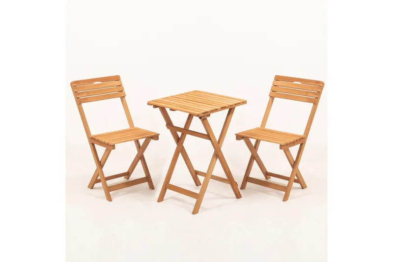 Natsume Cafésett - Valnøtt - Hagemøbler - Balkong - Balkongmøbler - Balkonggrupper