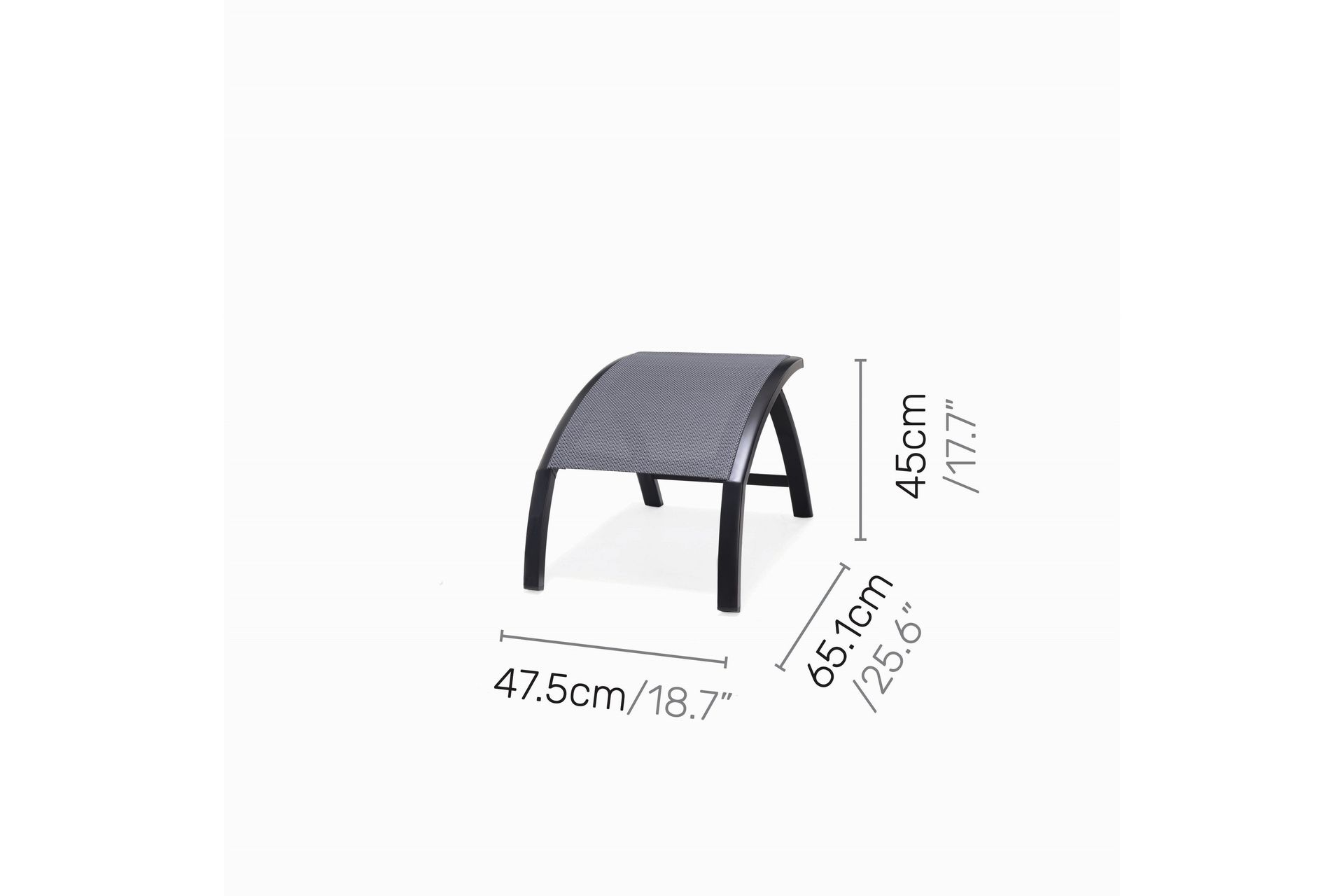 Panama Cafésett 50x50 cm + 2 Stoler Svart - Lifestyle Garden - Hagemøbler - Balkong - Balkongmøbler - Balkonggrupper