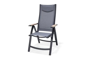Panama Cafésett 50x50 cm + 2 Stoler Svart - Lifestyle Garden - Hagemøbler - Balkong - Balkongmøbler - Balkonggrupper