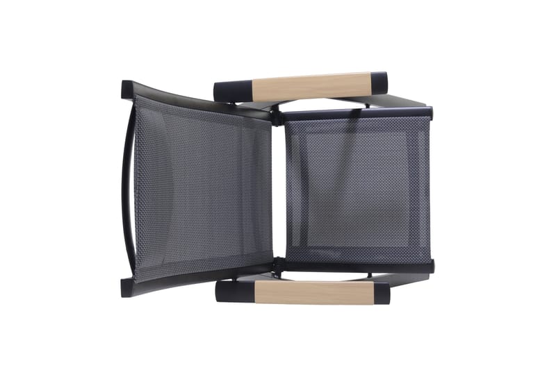 Panama Cafésett 50x50 cm + 2 Stoler Svart - Lifestyle Garden - Hagemøbler - Balkong - Balkongmøbler - Balkonggrupper