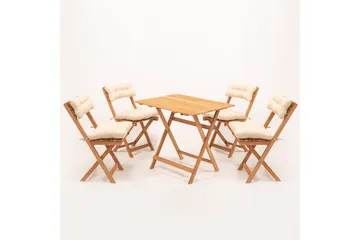 Parwati Cafésett - Valnøtt - Hagemøbler - Hagegruppe - Spisegrupper hage