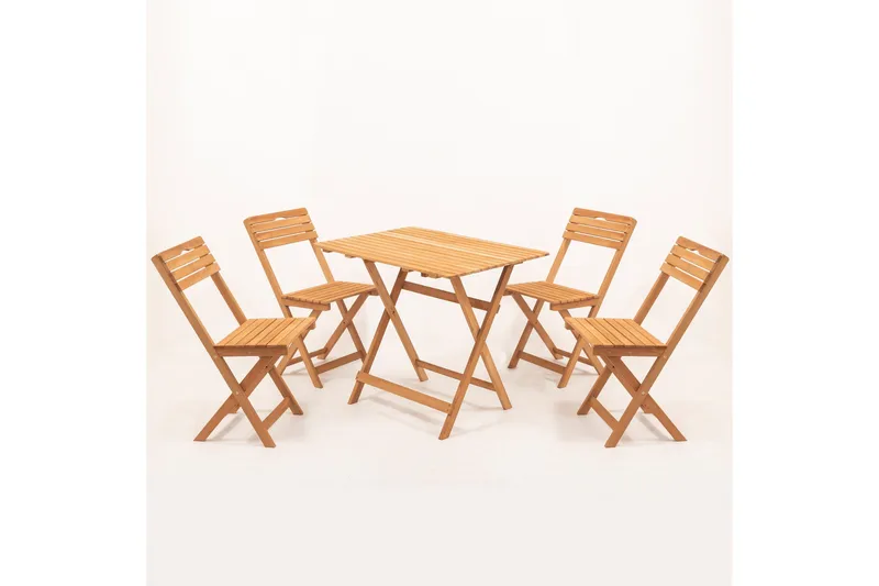 Parwati Cafésett - Valnøtt - Hagemøbler - Hagegruppe - Spisegrupper hage