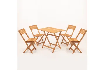 Parwati Cafésett - Valnøtt - Hagemøbler - Hagegruppe - Spisegrupper hage
