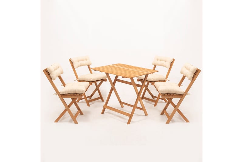 Parwati Cafésett - Valnøtt - Hagemøbler - Balkong - Balkongmøbler - Balkonggrupper