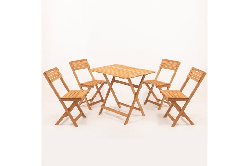 Parwati Cafésett - Valnøtt - Hagemøbler - Balkong - Balkongmøbler - Balkonggrupper