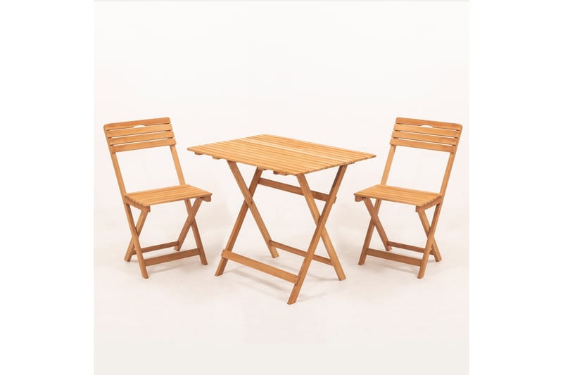 Ramdevi Cafésett - Valnøtt - Hagemøbler - Balkong - Balkongmøbler - Balkonggrupper