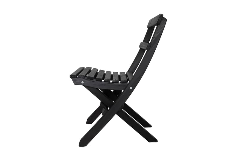 Wilma Cafésett 65x65 cm + 2 Stoler Grå/Hvit - Baltic Garden - Hagemøbler - Balkong - Balkongmøbler - Balkonggrupper