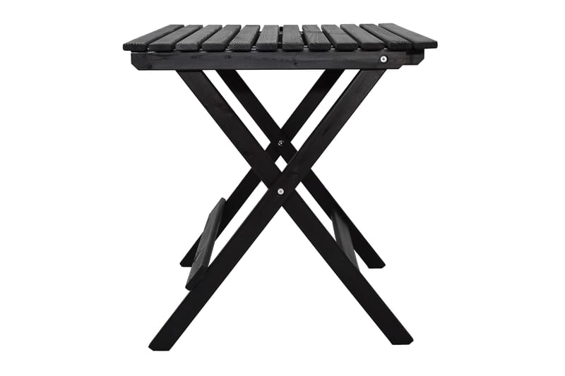 Wilma Cafésett 65x65 cm + 2 Stoler Grå/Hvit - Baltic Garden - Hagemøbler - Balkong - Balkongmøbler - Balkonggrupper
