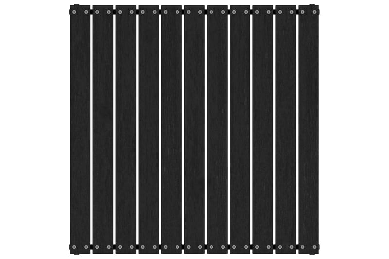 Fotskammel til hage 70x70x30 cm svart heltre furu - Svart - Hagemøbler - Balkong - Balkongmøbler - Balkongstoler