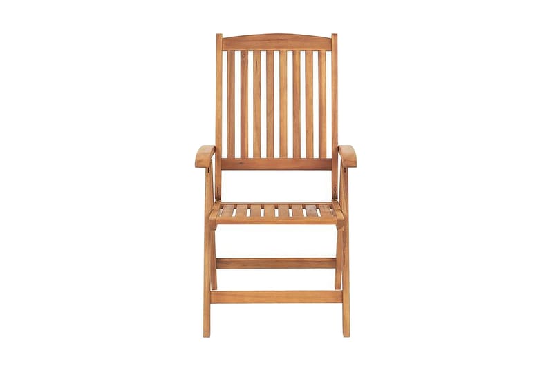 Hagestol 2 stk Akasietre med pute JAVA - Tre/natur - Hagemøbler - Balkong - Balkongmøbler - Balkongstoler