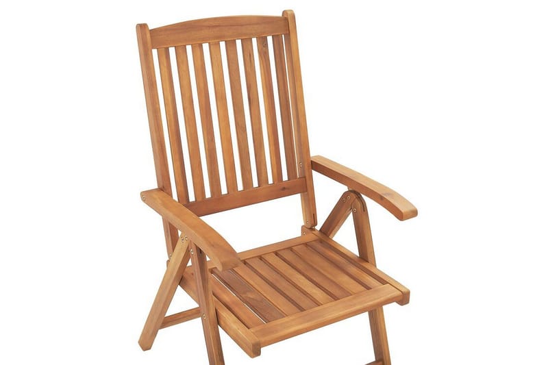 Hagestol 6 akasietre med pute i blå JAVA - Tre / Natur - Hagemøbler - Balkong - Balkongmøbler - Balkongstoler