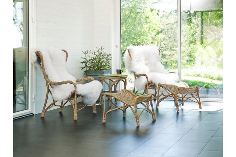 Praktø Fotskammel - Naturrotting - Hagemøbler - Balkong - Balkongmøbler - Balkongstoler