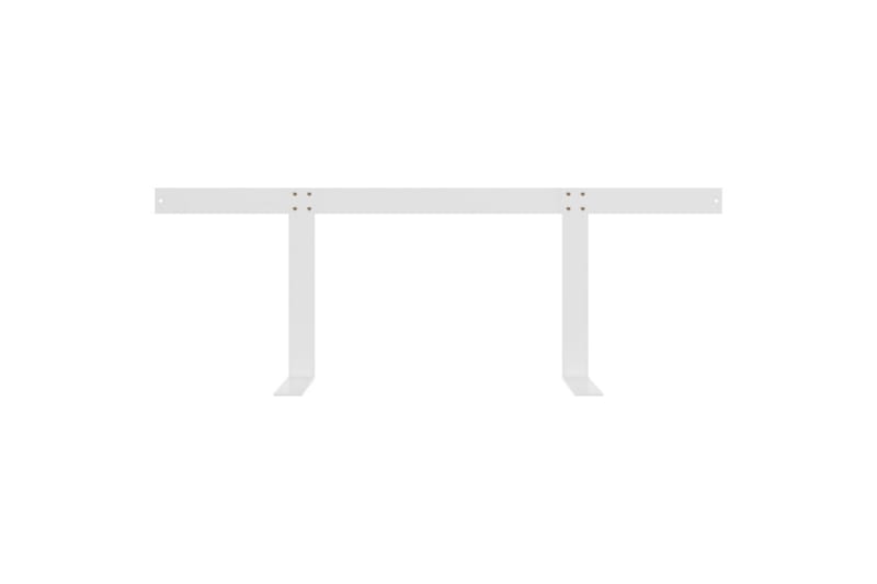 Ryggstøtte til pallesofa hvit 110 cm jern - Hvit - Skamler & Krakker - Balkongstoler