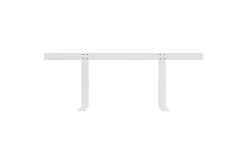 Ryggstøtte til pallesofa hvit 110 cm jern - Hvit - Hagemøbler - Balkong - Balkongmøbler - Balkongstoler