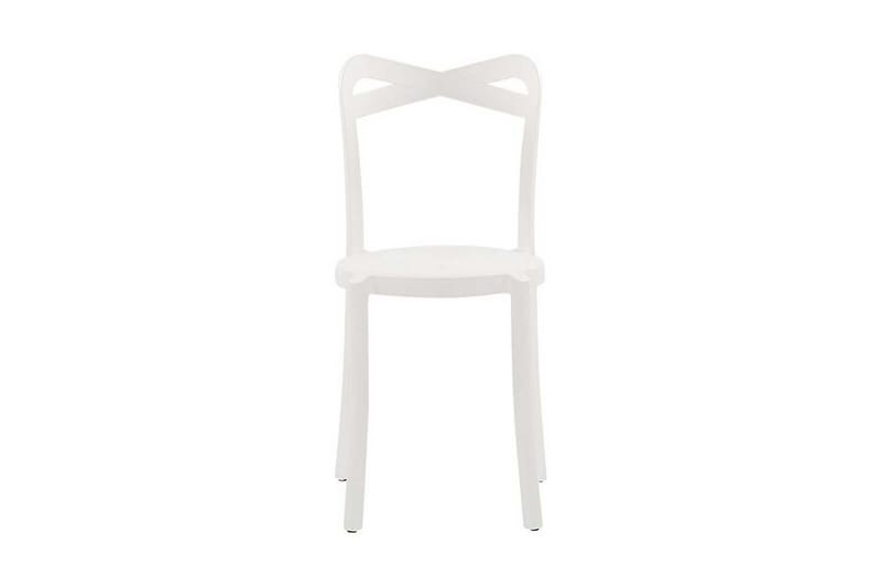 Stol 4 st Hvit CAMOGLI - Hvit - Hagemøbler - Balkong - Balkongmøbler - Balkongstoler