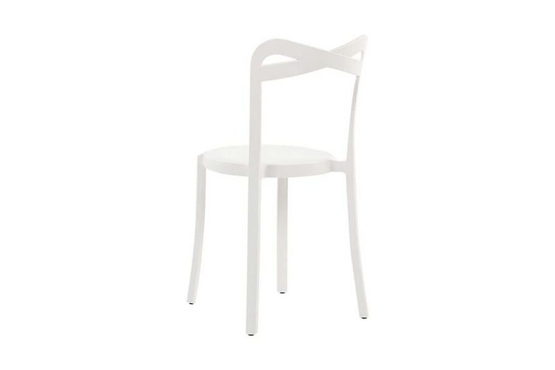 Stol 4 st Hvit CAMOGLI - Hvit - Hagemøbler - Balkong - Balkongmøbler - Balkongstoler