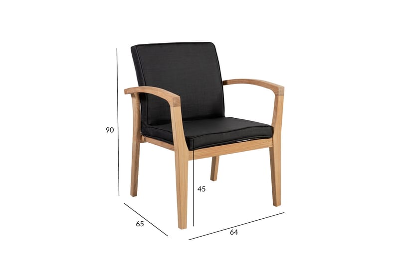 Stol ROYAL 64x65xH90 - Hagemøbler - Balkong - Balkongmøbler - Balkongstoler