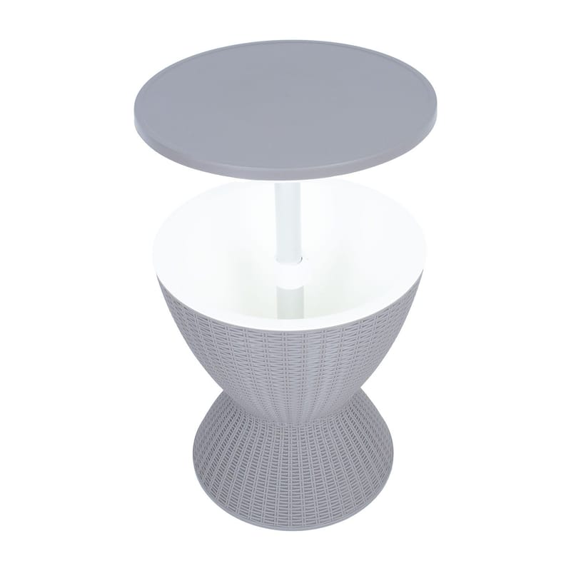 Barsett HOME4YOU Belle 3 i 1 Grå plast - Grå - Hagemøbler - Balkong - Balkongmøbler - Balkongbord