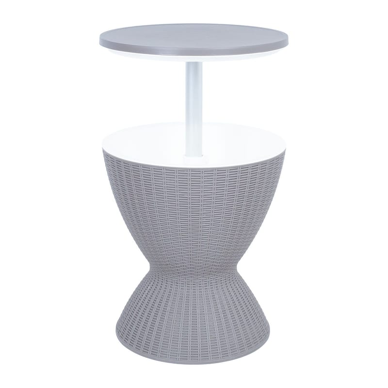 Barsett HOME4YOU Belle 3 i 1 Grå plast - Grå - Hagemøbler - Balkong - Balkongmøbler - Balkongbord