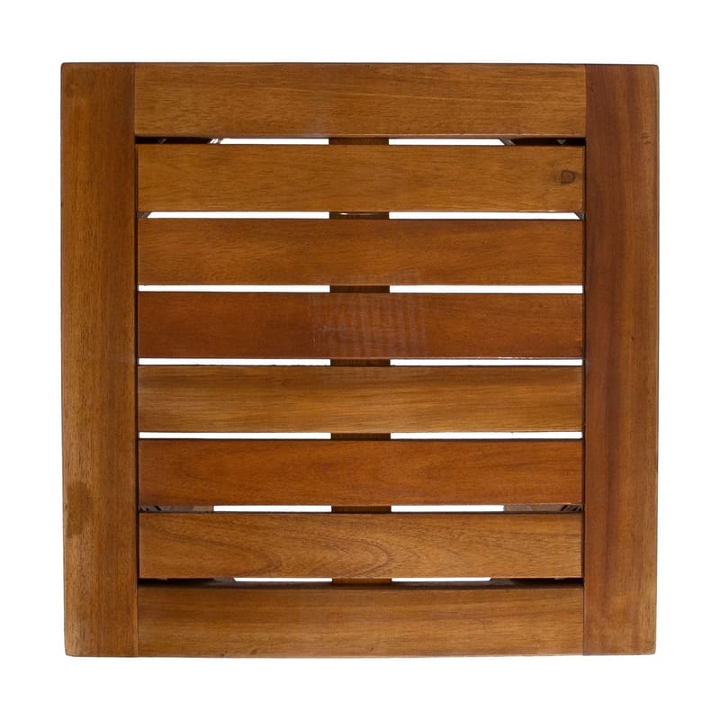 Benk HOME4YOU Benk Fortuna 40x40x45 cm akasie - brun - Hagemøbler - Balkong - Balkongmøbler - Balkongbord