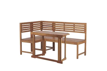 Bistro-set Beliani Treia Light wood - Hagemøbler - Balkong - Balkongmøbler - Balkonggrupper