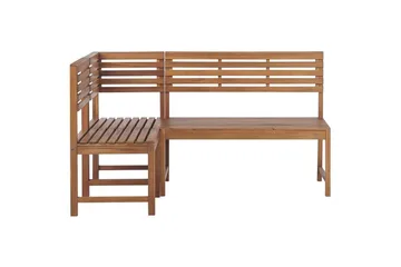 Bistro-set Beliani Treia Light wood - Hagemøbler - Balkong - Balkongmøbler - Balkonggrupper