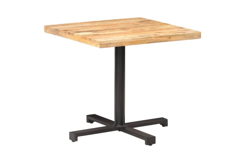 Bistrobord firkantet 80x80x75 cm grovt mangotre - Brun - Cafebord - Balkongbord