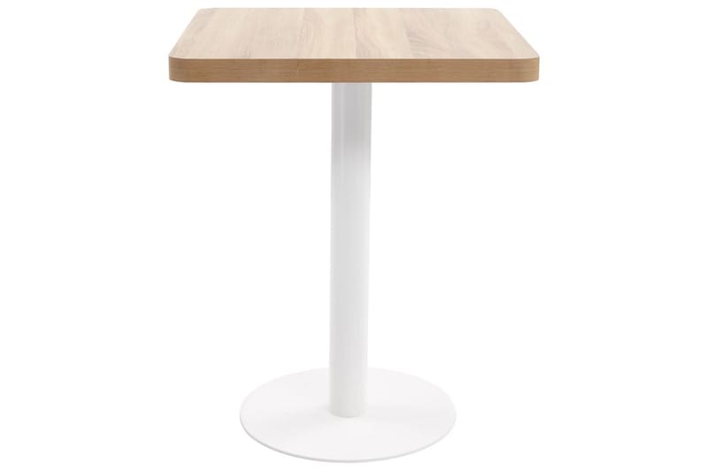 Bistrobord lysebrun 60x60 cm MDF - Brun - Balkongbord - Cafebord