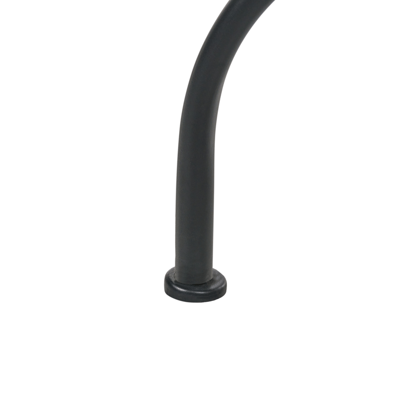 Bistrobord utendørs Adrano 60 cm terrazzoeffekt Jern - Svart/Oransje - Hagemøbler - Balkong - Balkongmøbler - Balkongbord