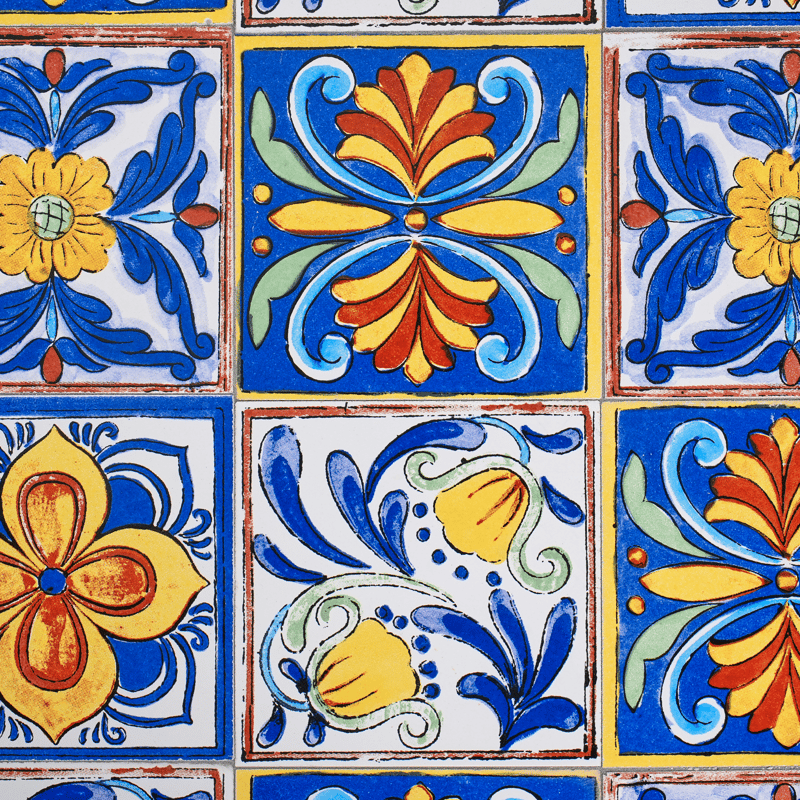 Bistrobord utendørs Coriano 60 cm Jern - Svart/Blå - Hagemøbler - Balkong - Balkongmøbler - Balkongbord