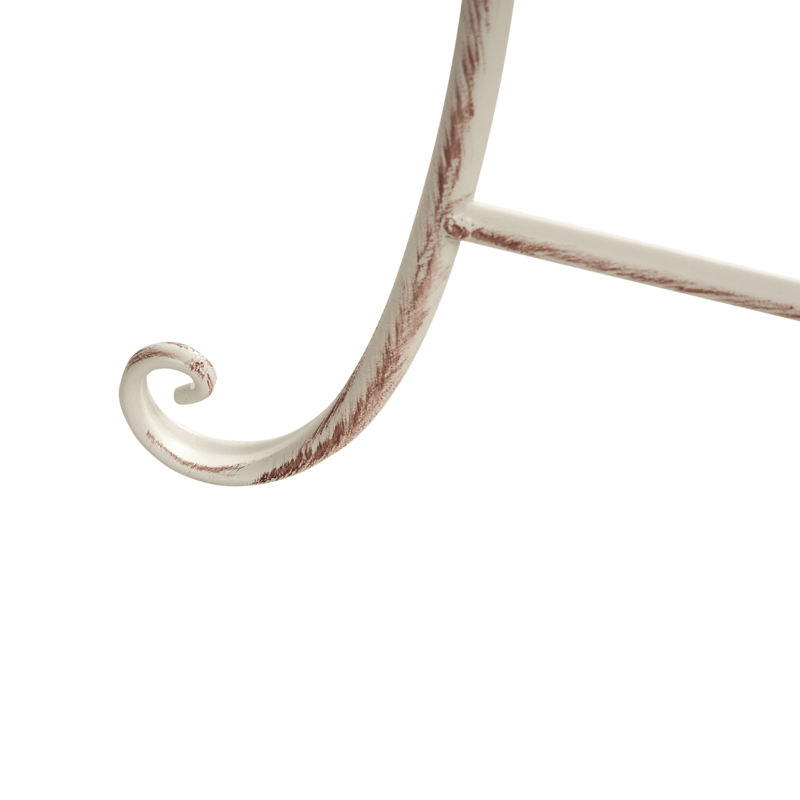 Bistrobord utendørs Folelli 80 cm Jern - Beige - Hagemøbler - Balkong - Balkongmøbler - Balkongbord