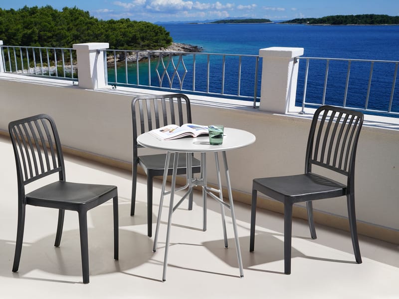 Bistrobord utendørs Taltal 64 cm - Grå - Hagemøbler - Balkong - Balkongmøbler - Balkongbord