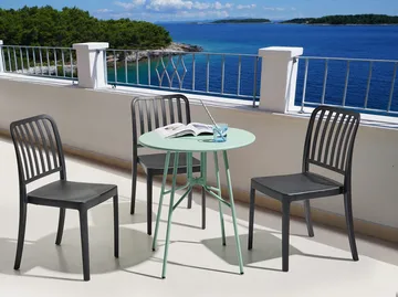 Bistrobord utendørs Taltal 64 cm - Grønn - Hagemøbler - Balkong - Balkongmøbler - Balkongbord