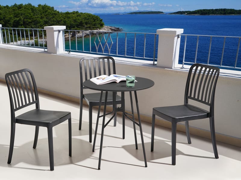 Bistrobord utendørs Taltal 64 cm - Svart - Hagemøbler - Balkong - Balkongmøbler - Balkongbord