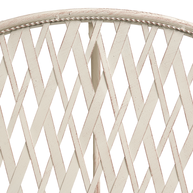 Bistrobord utendørs Yaviza 80 cm Jern - Beige - Hagemøbler - Balkong - Balkongmøbler - Balkongbord