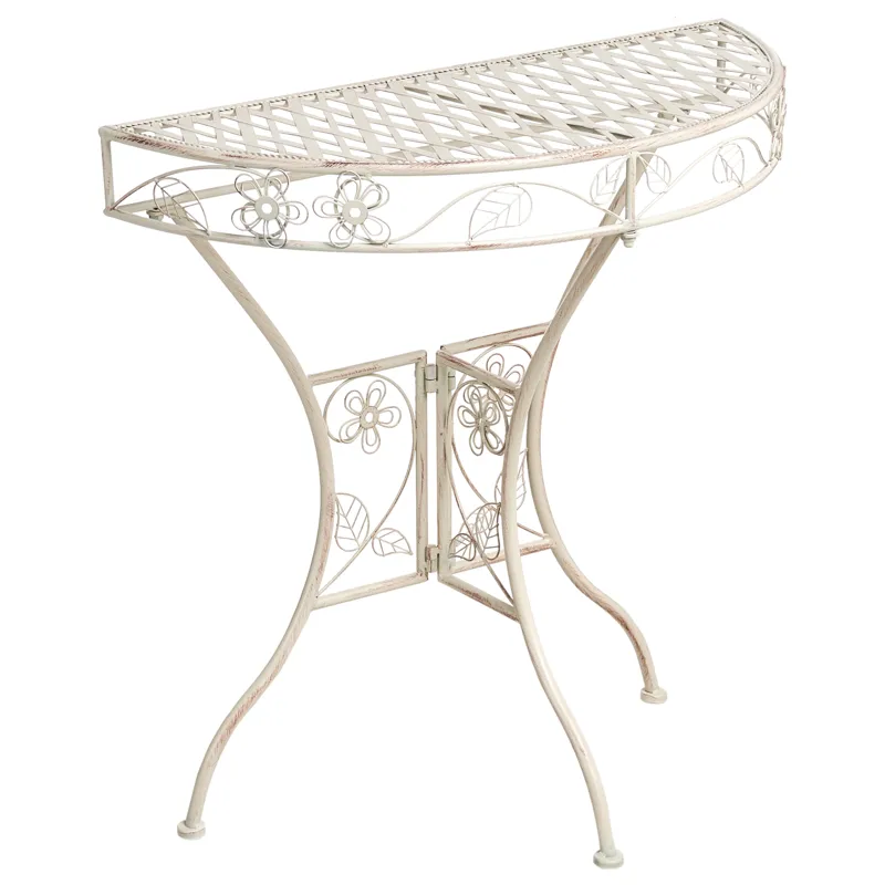 Bistrobord utendørs Yaviza 80 cm Jern, Beige