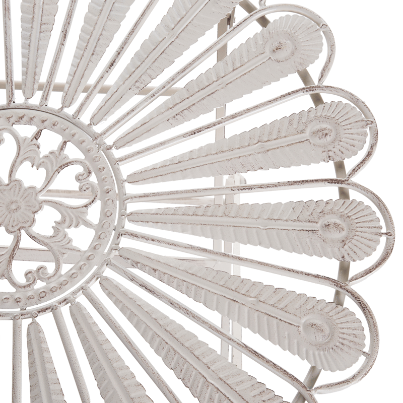 Bistrobord utendørs Pavia 71 cm Jern - Hvit - Hagemøbler - Balkong - Balkongmøbler - Balkongbord