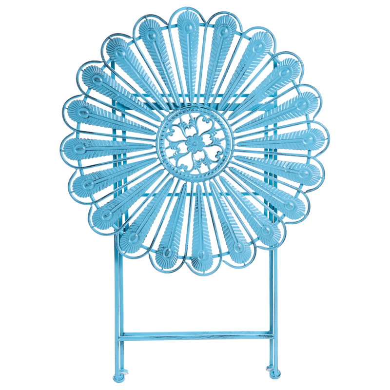 Bistrobord utendørs Pavia 71 cm Jern - Blå - Hagemøbler - Balkong - Balkongmøbler - Balkongbord