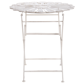 Bistrobord utendørs Pavia 71 cm Jern - Hvit - Hagemøbler - Balkong - Balkongmøbler - Balkongbord