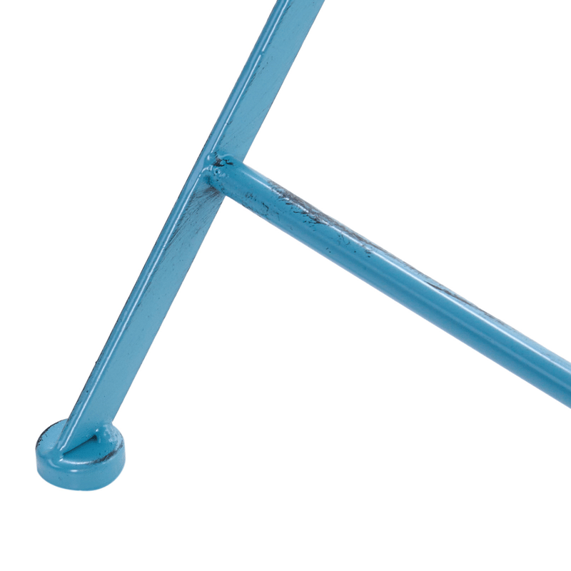 Bistrobord utendørs Pavia 71 cm Jern - Blå - Hagemøbler - Balkong - Balkongmøbler - Balkongbord