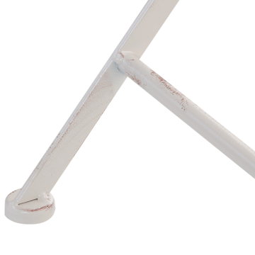 Bistrobord utendørs Pavia 71 cm Jern - Hvit - Hagemøbler - Balkong - Balkongmøbler - Balkongbord