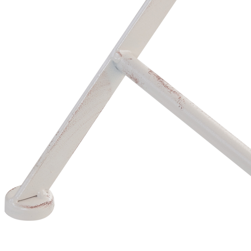 Bistrobord utendørs Pavia 71 cm Jern - Hvit - Hagemøbler - Balkong - Balkongmøbler - Balkongbord