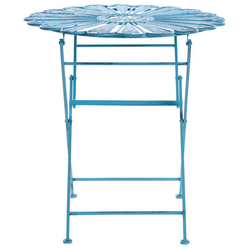 Bistrobord utendørs Pavia 71 cm Jern - Blå - Hagemøbler - Balkong - Balkongmøbler - Balkongbord