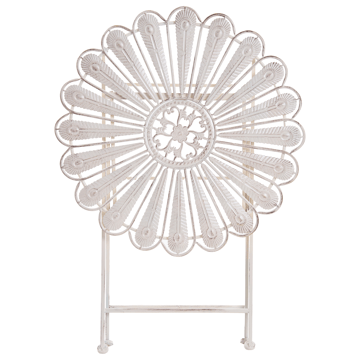 Bistrobord utendørs Pavia 71 cm Jern - Hvit - Hagemøbler - Balkong - Balkongmøbler - Balkongbord