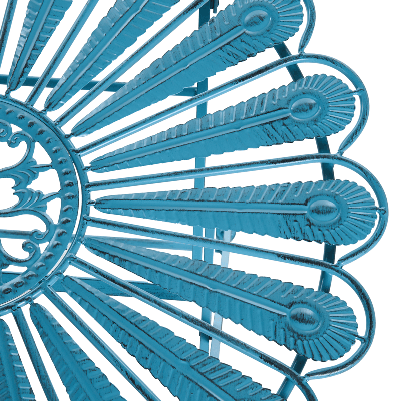 Bistrobord utendørs Pavia 71 cm Jern - Blå - Hagemøbler - Balkong - Balkongmøbler - Balkongbord